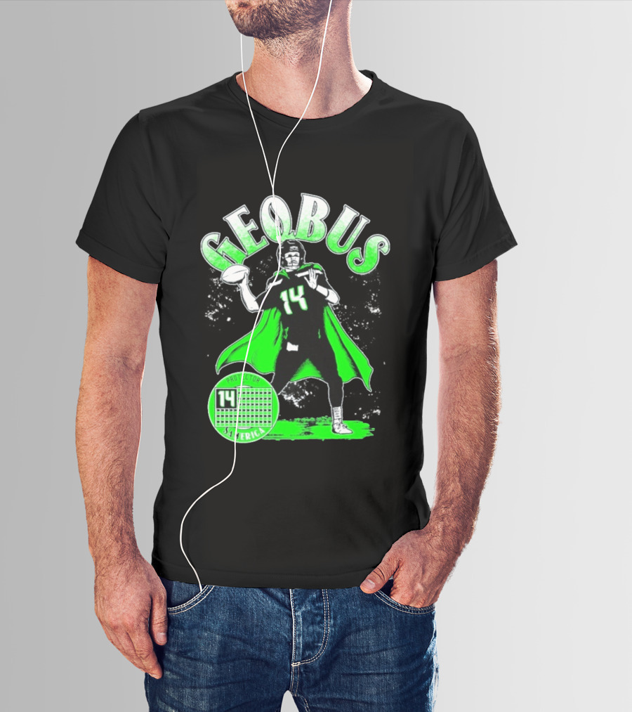 Geqbus Protector 14 Sam Erica Football Hero Green Cape T-Shirt