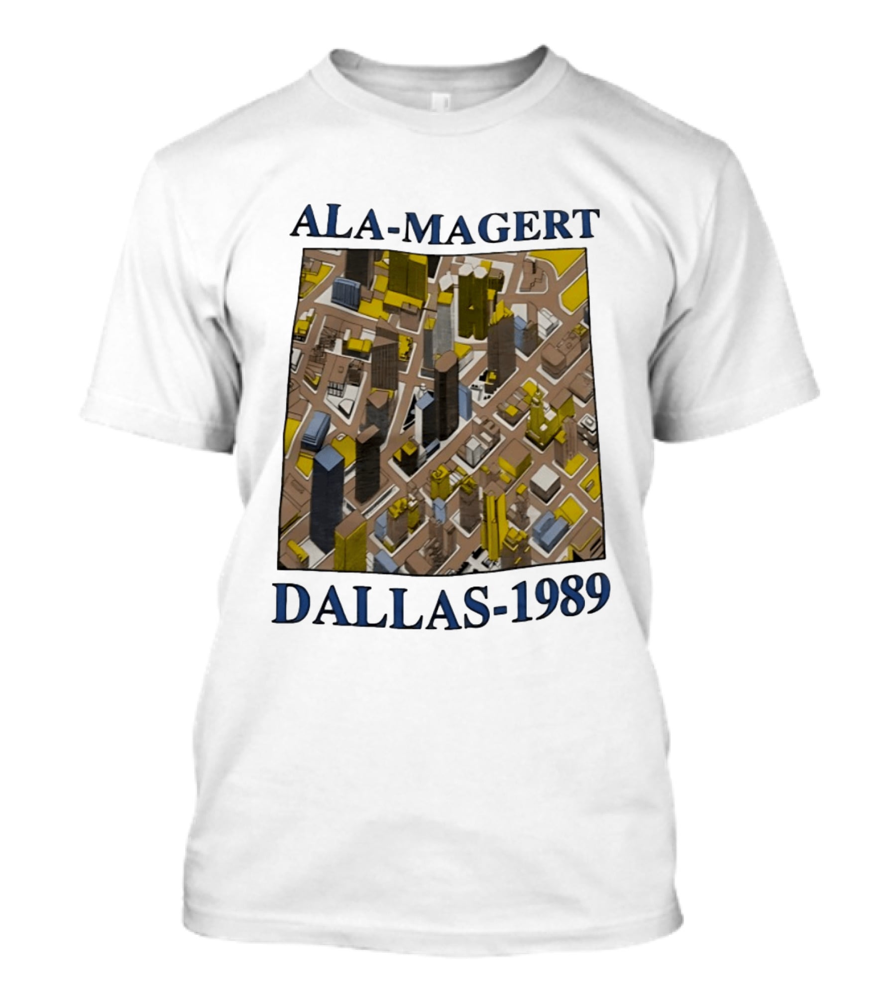 Ala Magert Dallas 1989 Cityscape Architecture T-Shirt
