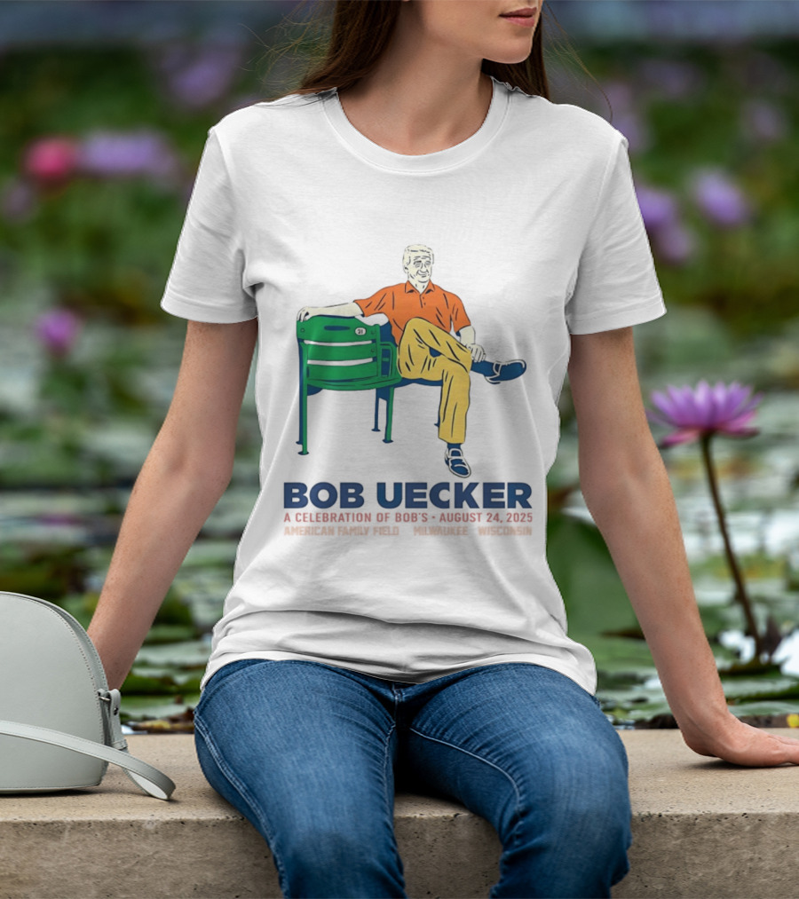Bob Uecker A Celebration Of Bob's Life August 24 2023 Milwaukee Baseball Chair 21 T-Shirt
