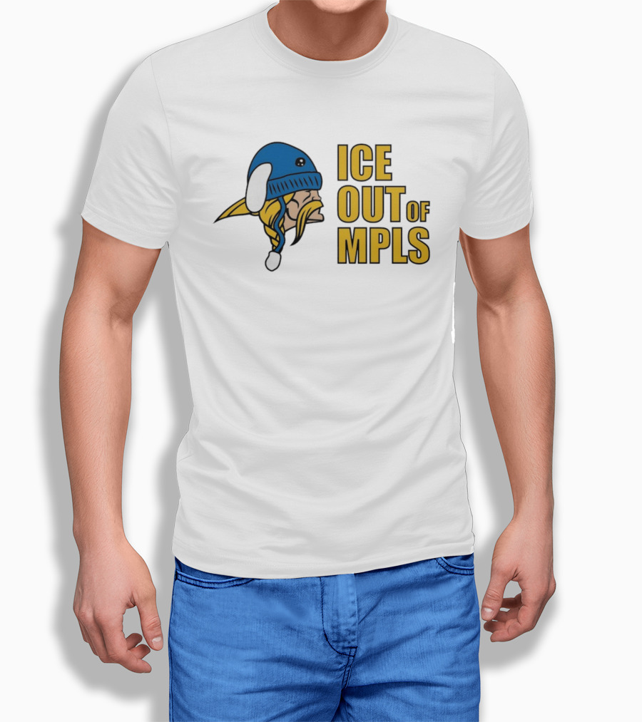 ICE Out Of MPLS Minnesota Vikings Fan T-Shirt