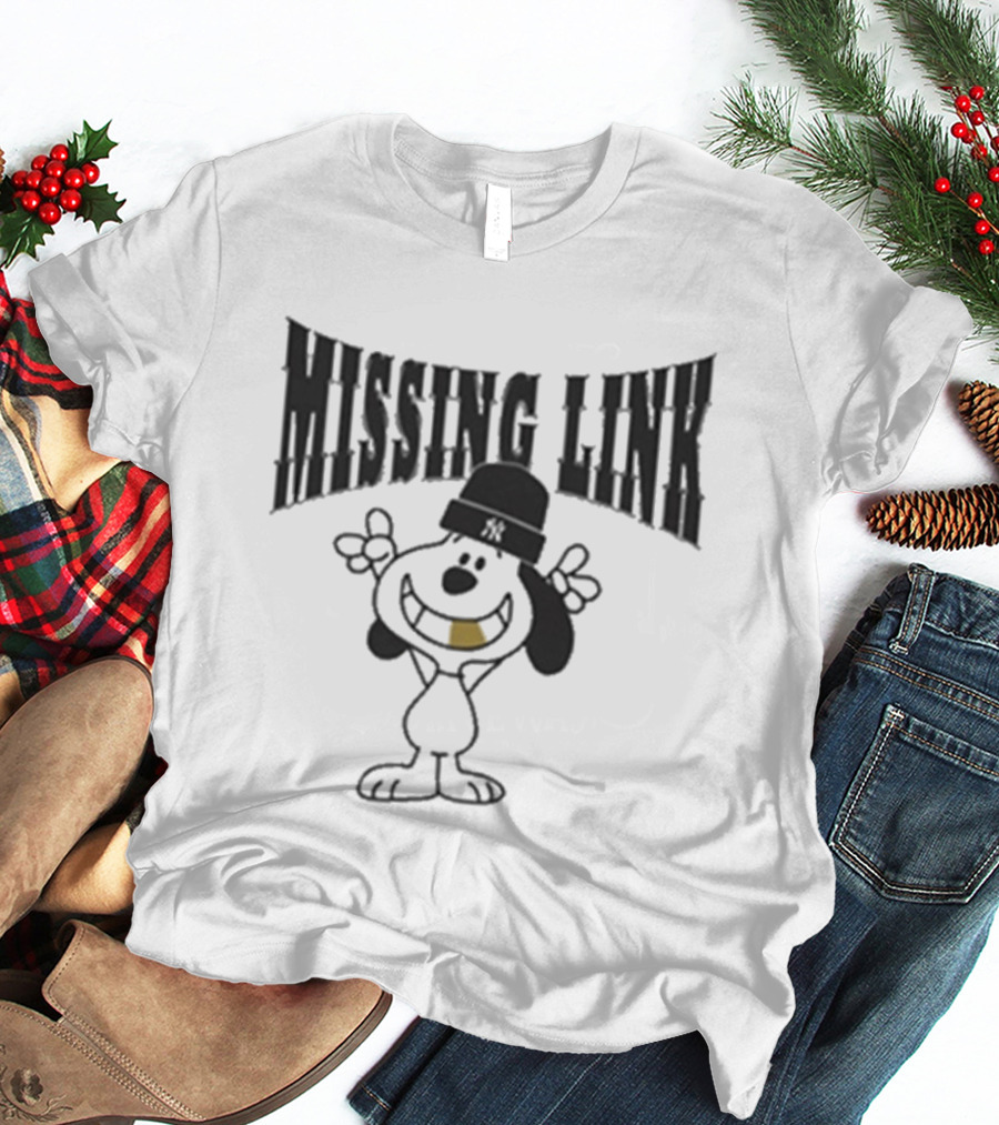 Missing Link Hip Hop Inspired Character With Gold Tooth Beanie T-Shirt