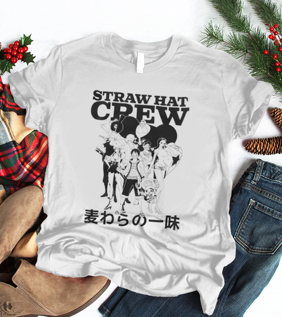 Straw Hat Crew One Piece Anime Characters Japanese T-Shirt