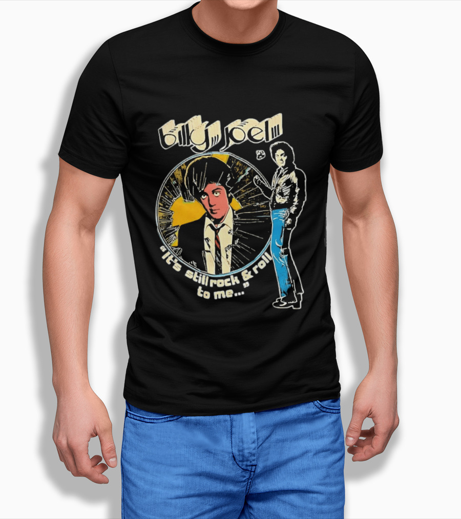 Billy Joel It's Still Rock And Roll To Me Retro Style Music T-Shirt