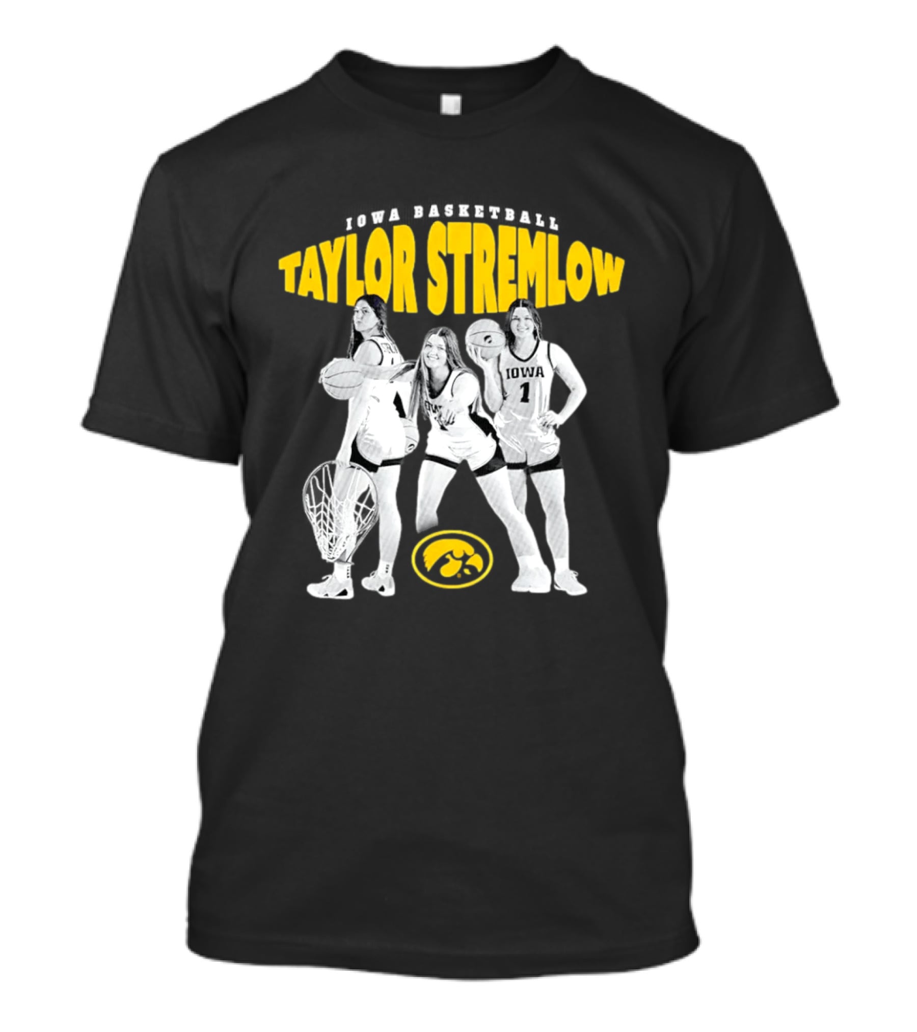Taylor Stremlow Iowa Hawkeyes Basketball 90s Style Retro Sports T-Shirt