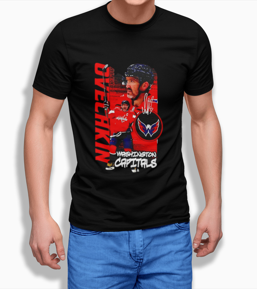 Washington Capitals Ovechkin NHL Hockey Playmaker Team Captain T-Shirt