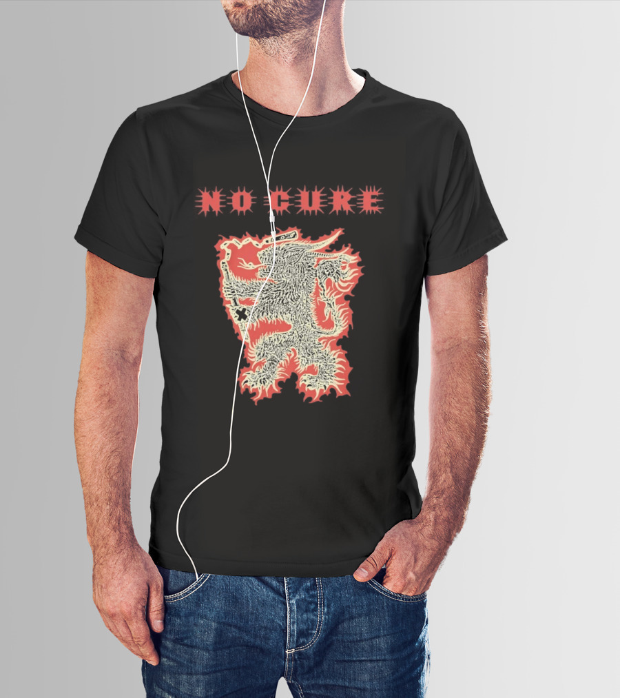 No Cure Band Furry Dragon Monster T-Shirt