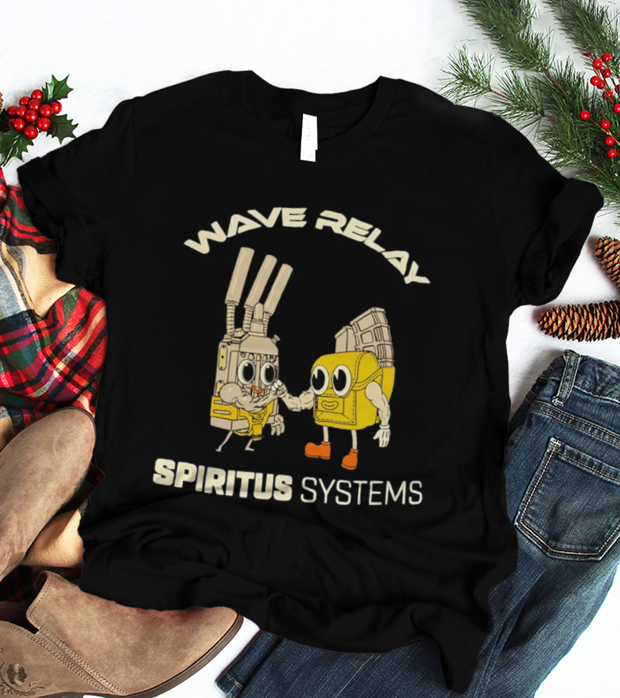 Wave Relay Spiritus Systems Cartoon Characters T-Shirt