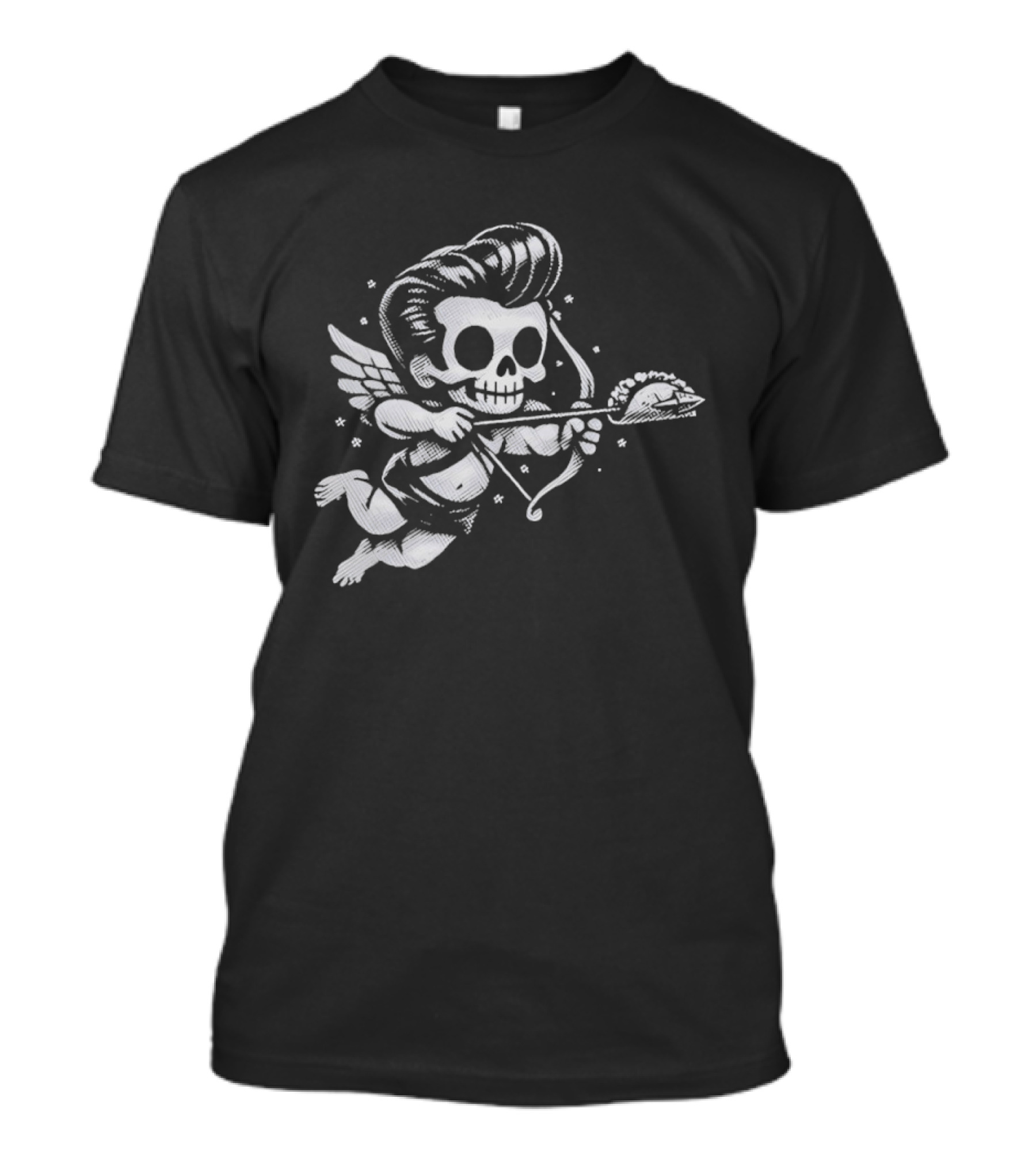Tacos Never Broke My Heart Skeleton Cupid Archery T-Shirt