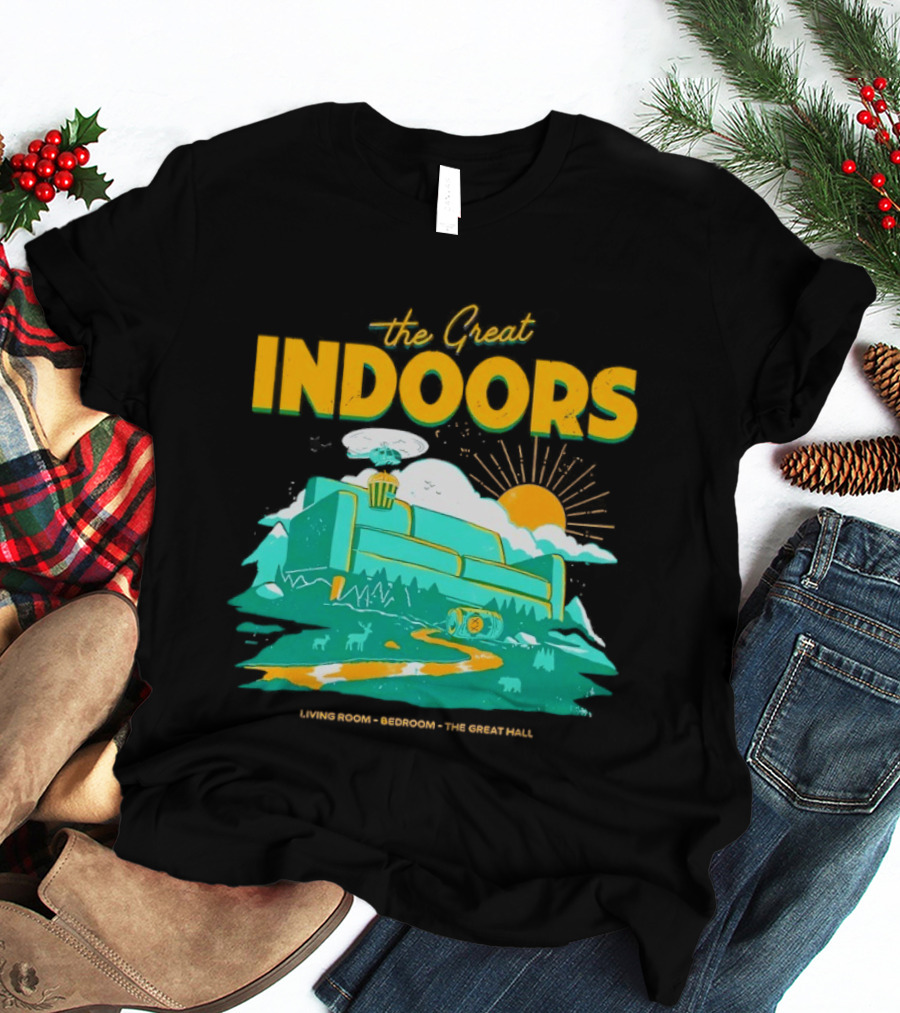 The Great Indoors Living Room Bedroom The Great Hall Couch Nature Sun T-Shirt