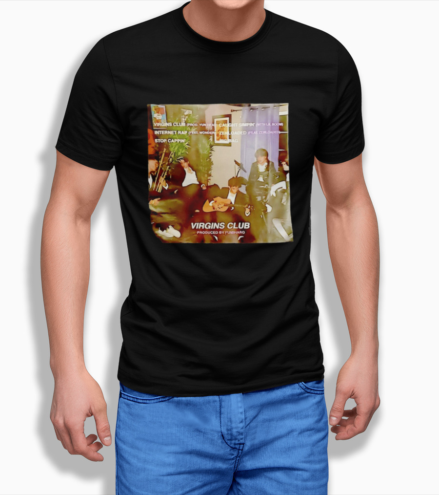 Virgins Club EP Caught Simpin Internet Rap Stop Cappin Produced By Fumiharo T-Shirt