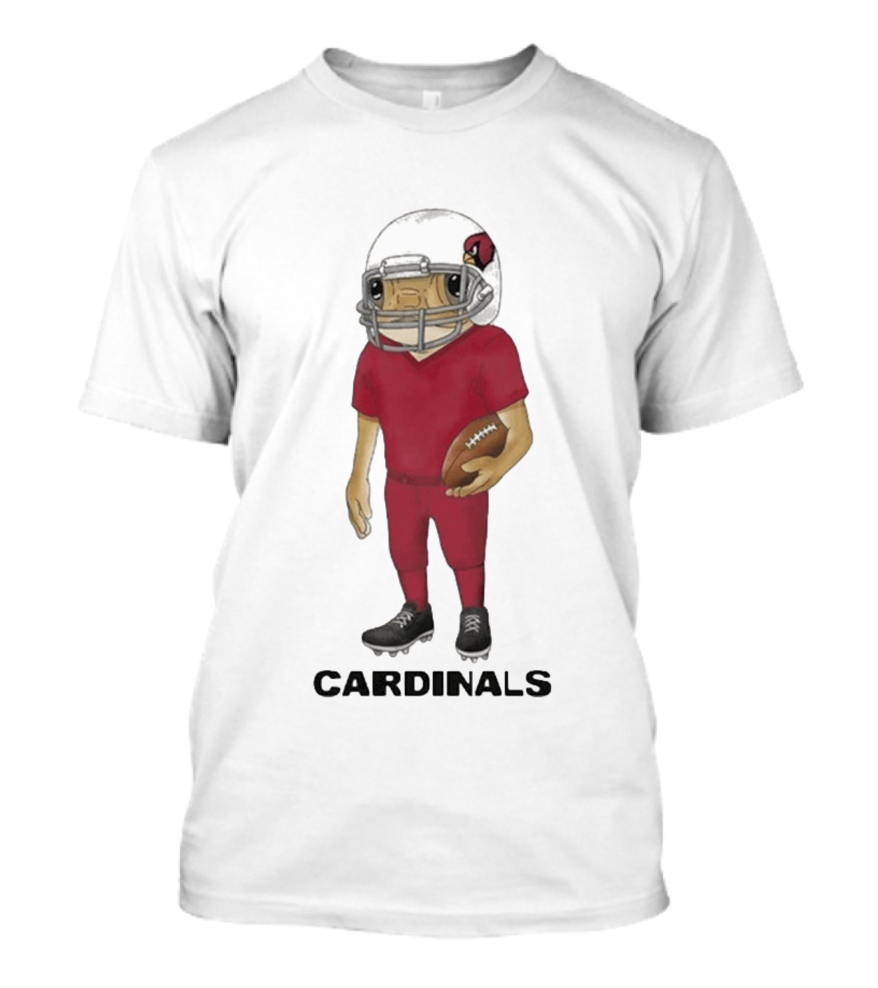 Arizona Cardinals Football Character Bad Bunny Helmet T-Shirt