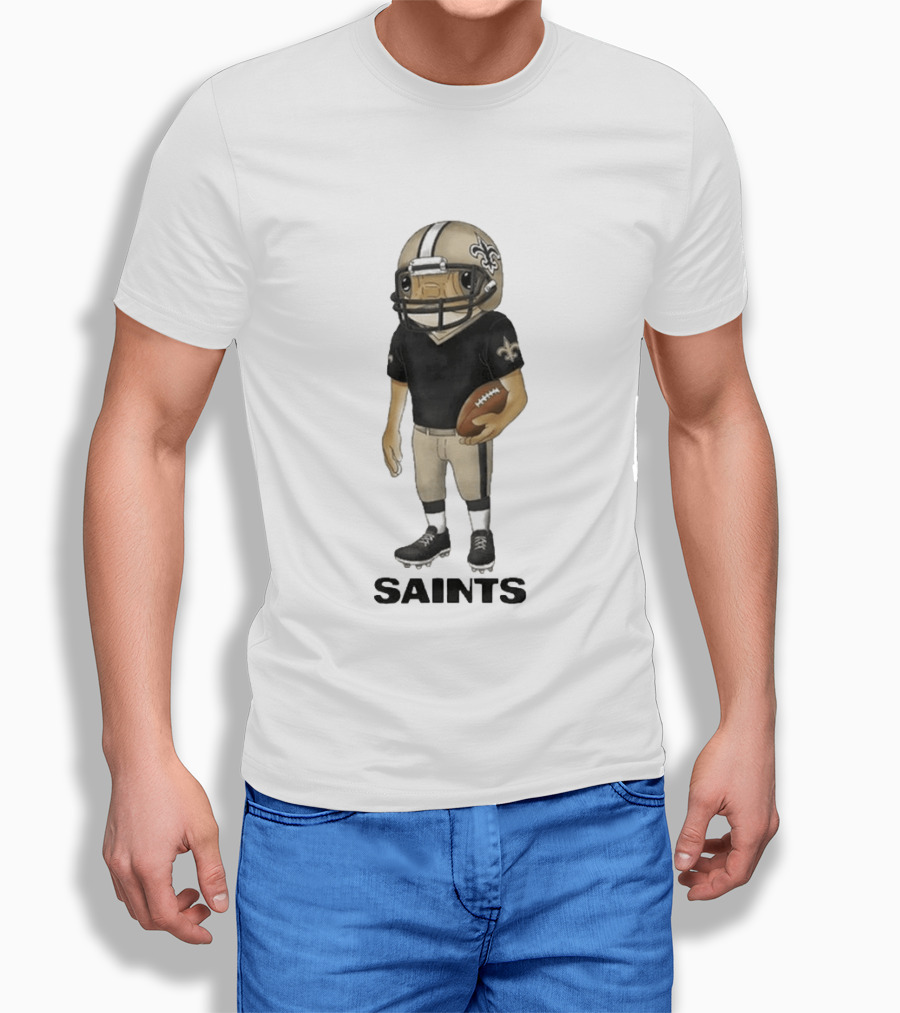 Bad Bunny New Orleans Saints Football Helmet Player T-Shirt