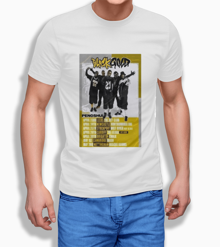 Blackgold Tour 2026 Leeds Newcastle Stockport Cardiff Brighton Cambridge Nottingham Pengshui T-Shirt