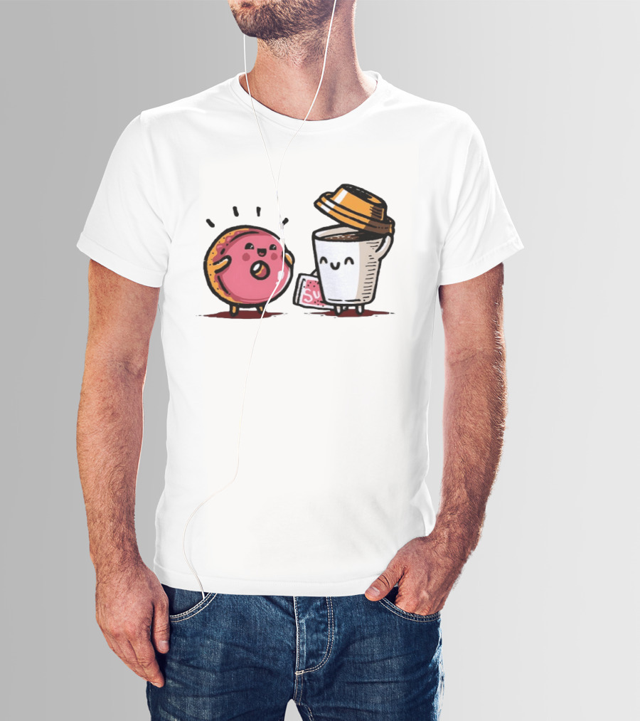 Donut And Coffee A Match Made In Heaven You Donut Know How Much I Love You T-Shirt