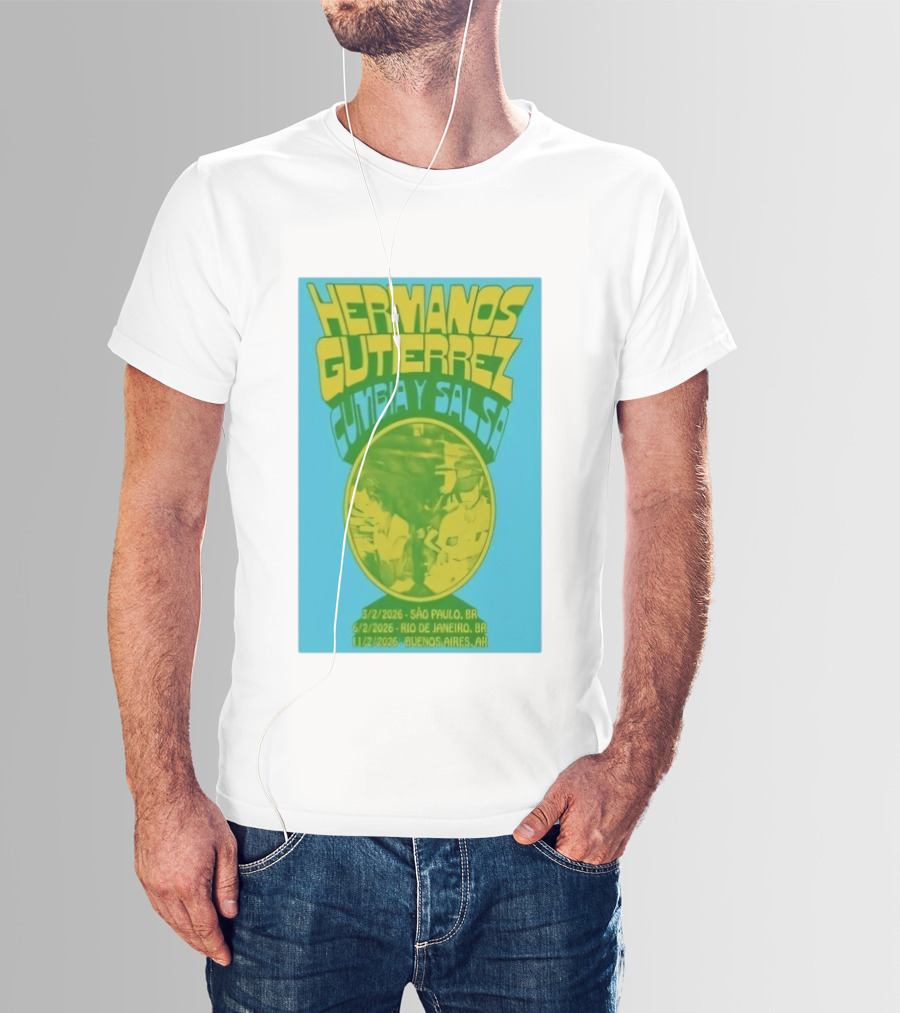 Hermanos Gutiérrez Cumbia Y Salsa São Paulo Rio Buenos Aires 2026 T-Shirt