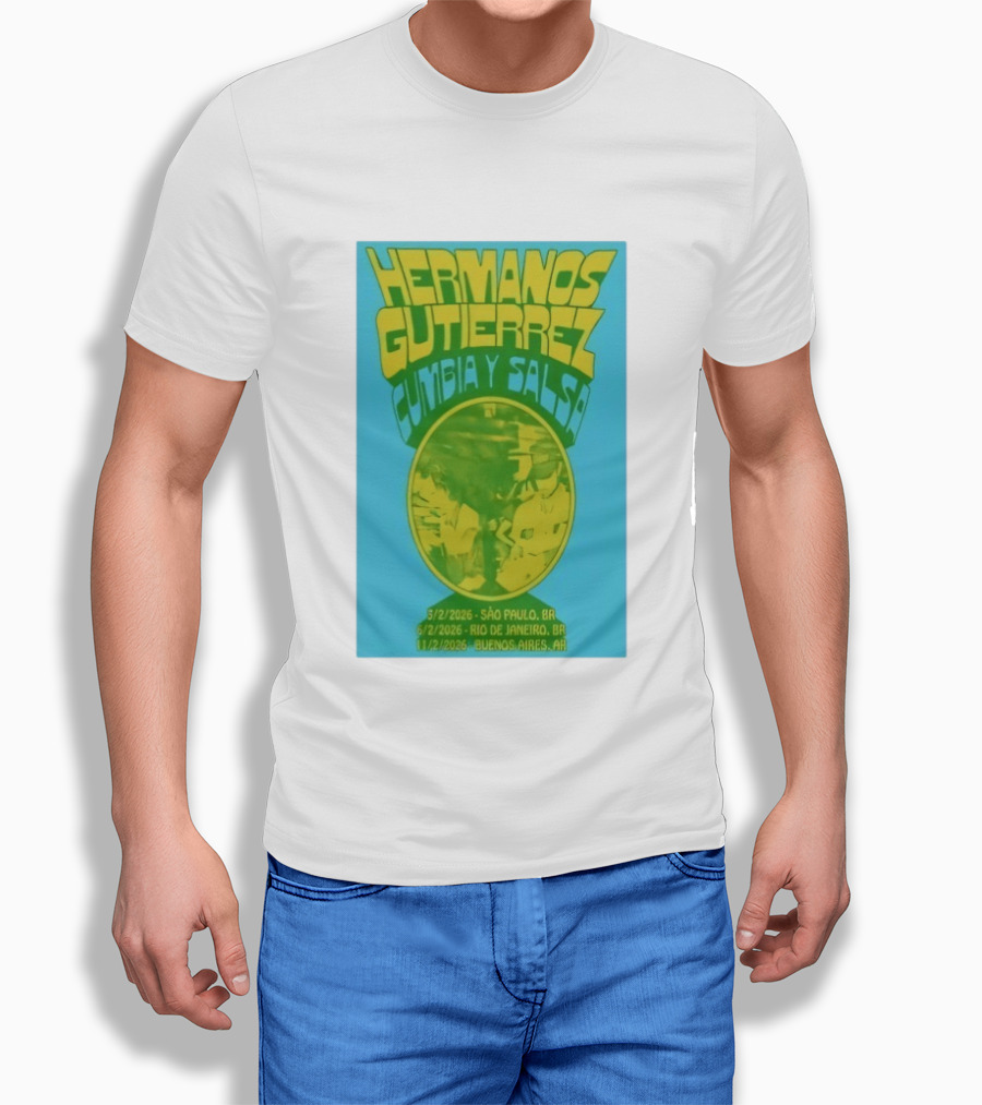Hermanos Gutiérrez Cumbia Y Salsa São Paulo Rio Buenos Aires 2026 T-Shirt