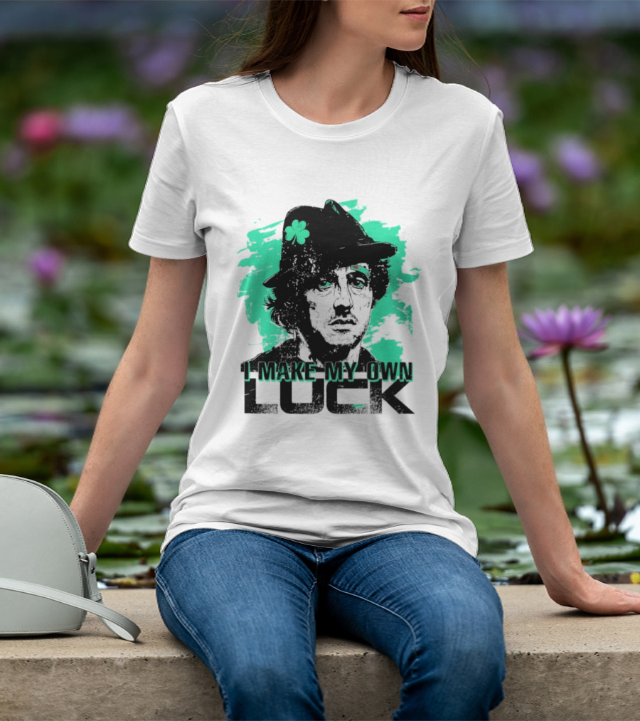 I Make My Own Luck Shamrock Hat Rocky T-Shirt