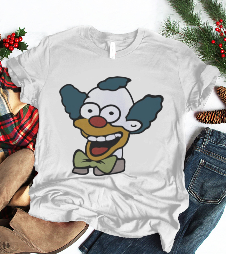 Krusty The Clown Smiling Face Cartoon T-Shirt