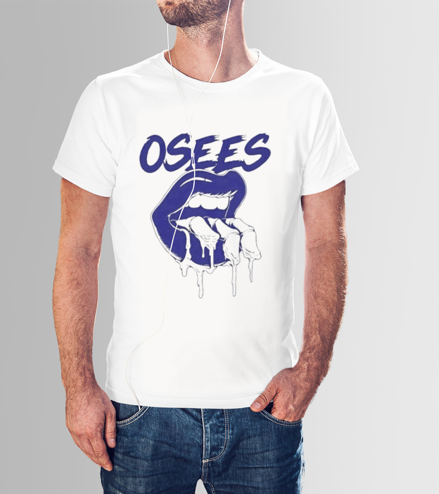 Osees Mouth With Dripping Blue Fingers T-Shirt