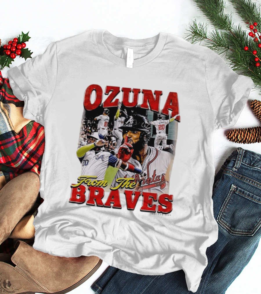 Ozuna Atlanta Braves 20 Baseball Celebration T-Shirt