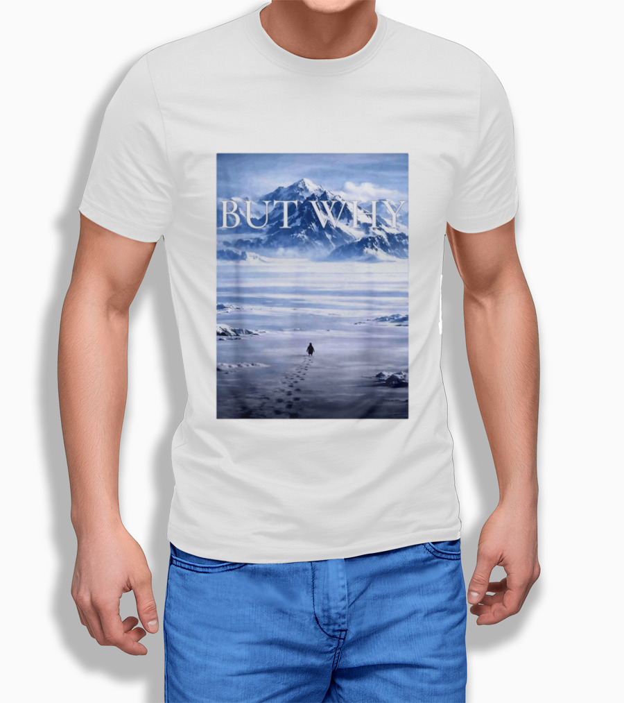 But Why Penguin Mountains T-Shirt