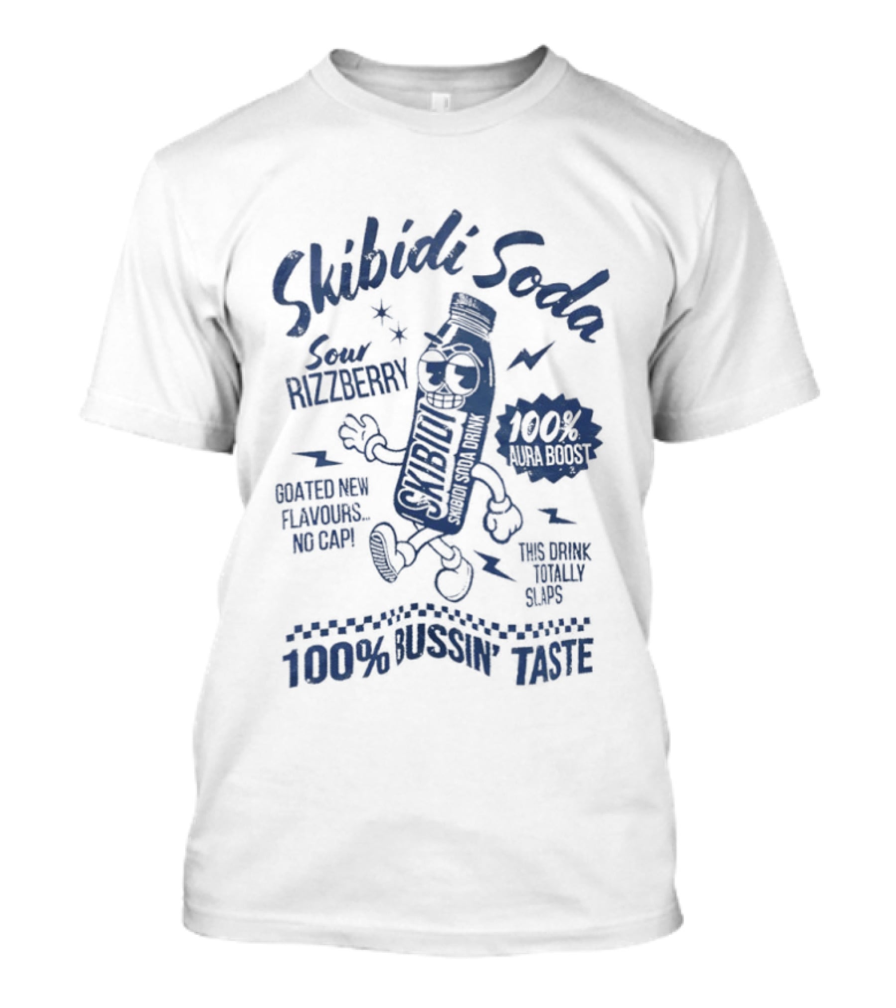 Skibidi Soda Sour Rizzberry 100 Percent Bussin Taste Dance Move Flavor T-Shirt