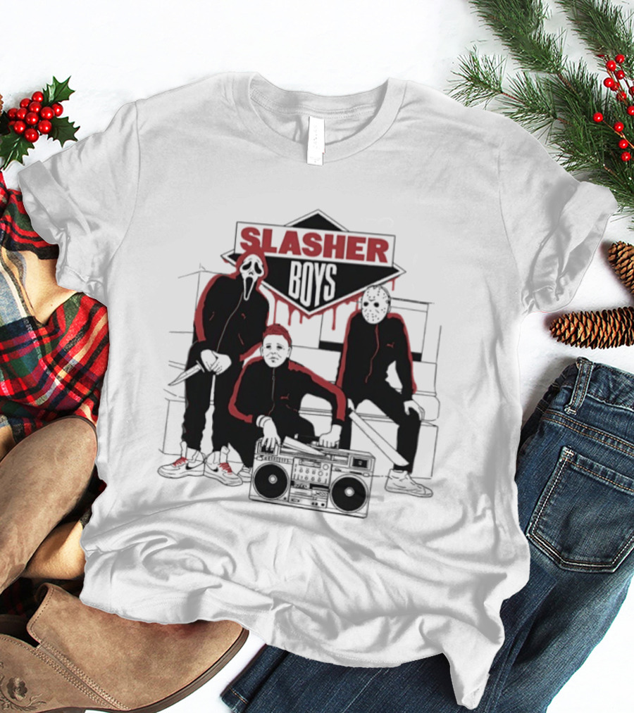 Slasher Boys Ghostface Michael Myers Jason Voorhees Beastie Boys T-Shirt