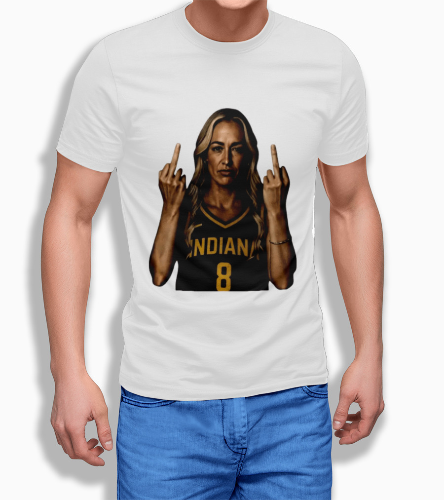 INDIANA 8 Flipping The Bird T-Shirt