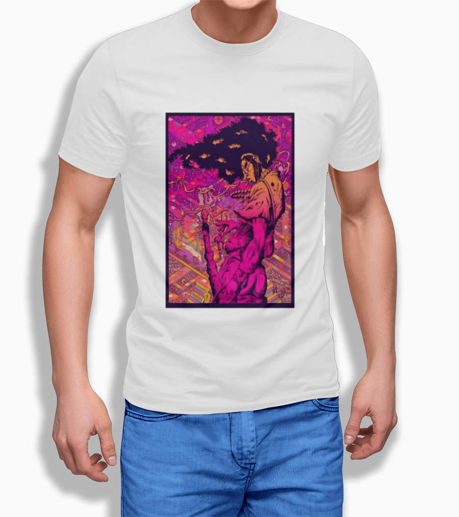 Third Eye Samurai Not All Who Wander Are Lost But I Am Psychedelic Fantasy Scene T-Shirt