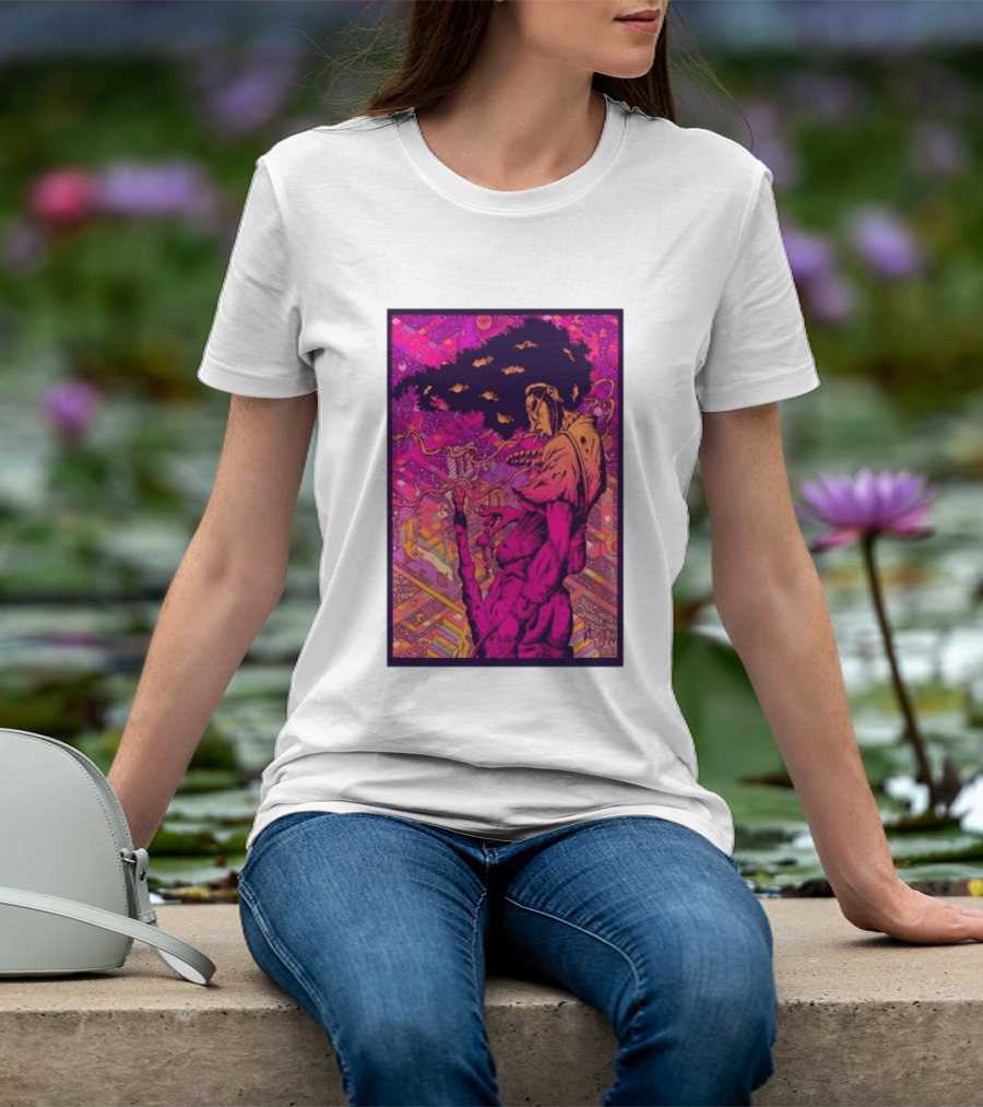 Third Eye Samurai Not All Who Wander Are Lost But I Am Psychedelic Fantasy Scene T-Shirt