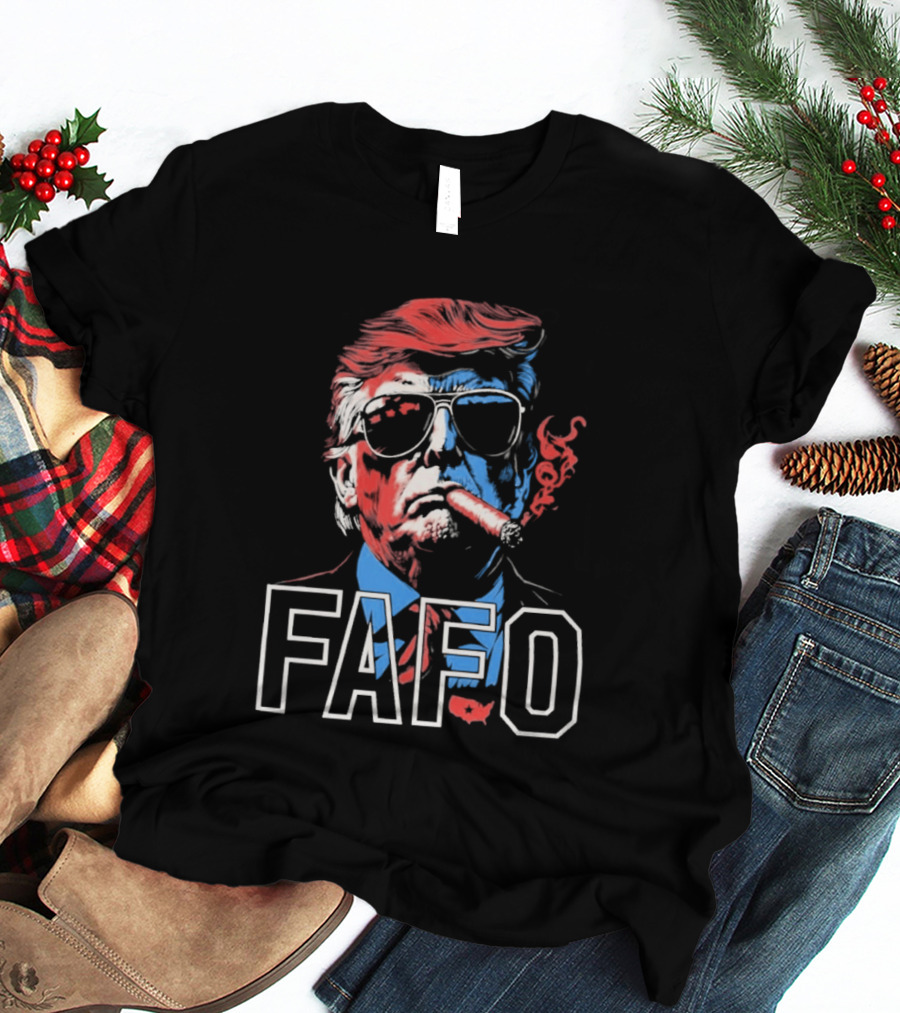 Trump Cigar FAFO Bold Patriotic T-Shirt