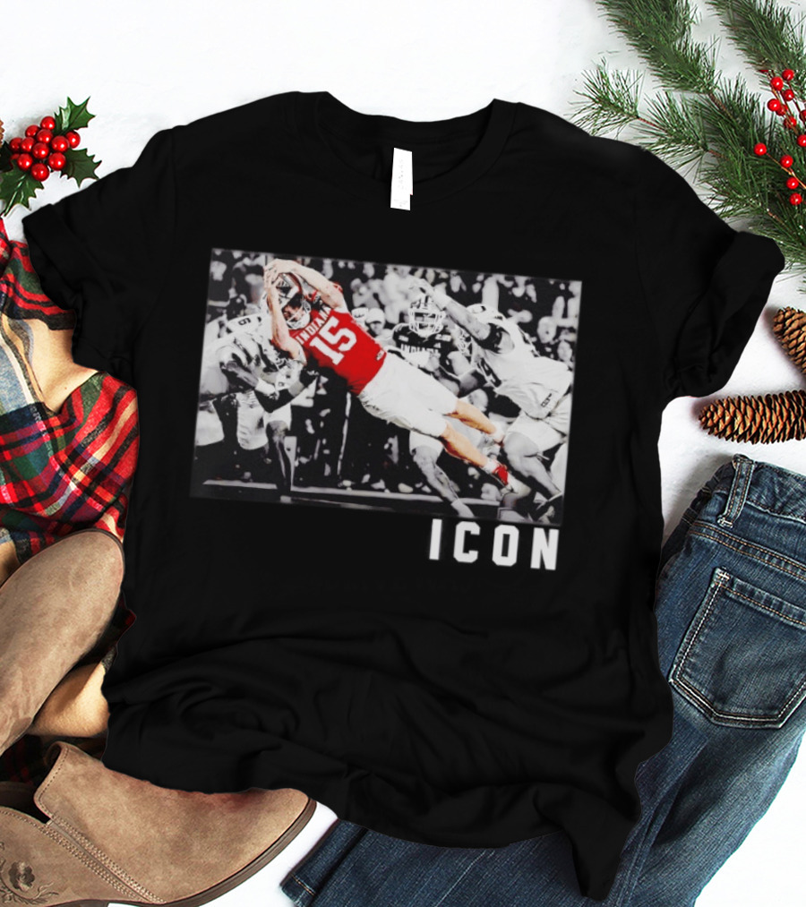 ICON Indiana Hoosiers Football Number 15 Action Play T-Shirt