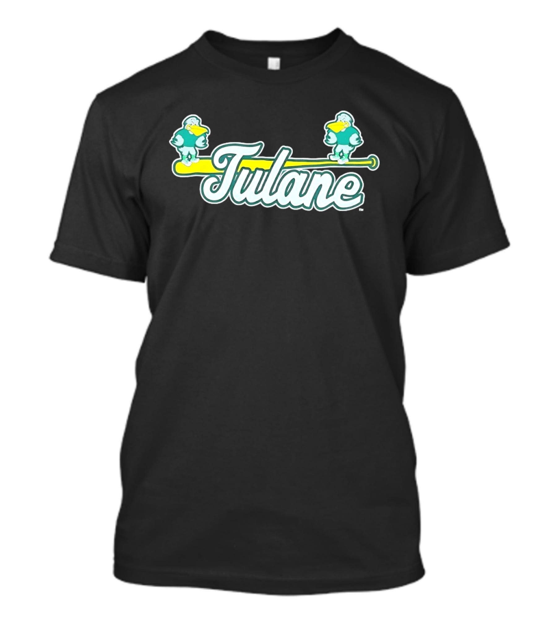 Tulane Green Wave Baseball Team Bat Spirit T-Shirt