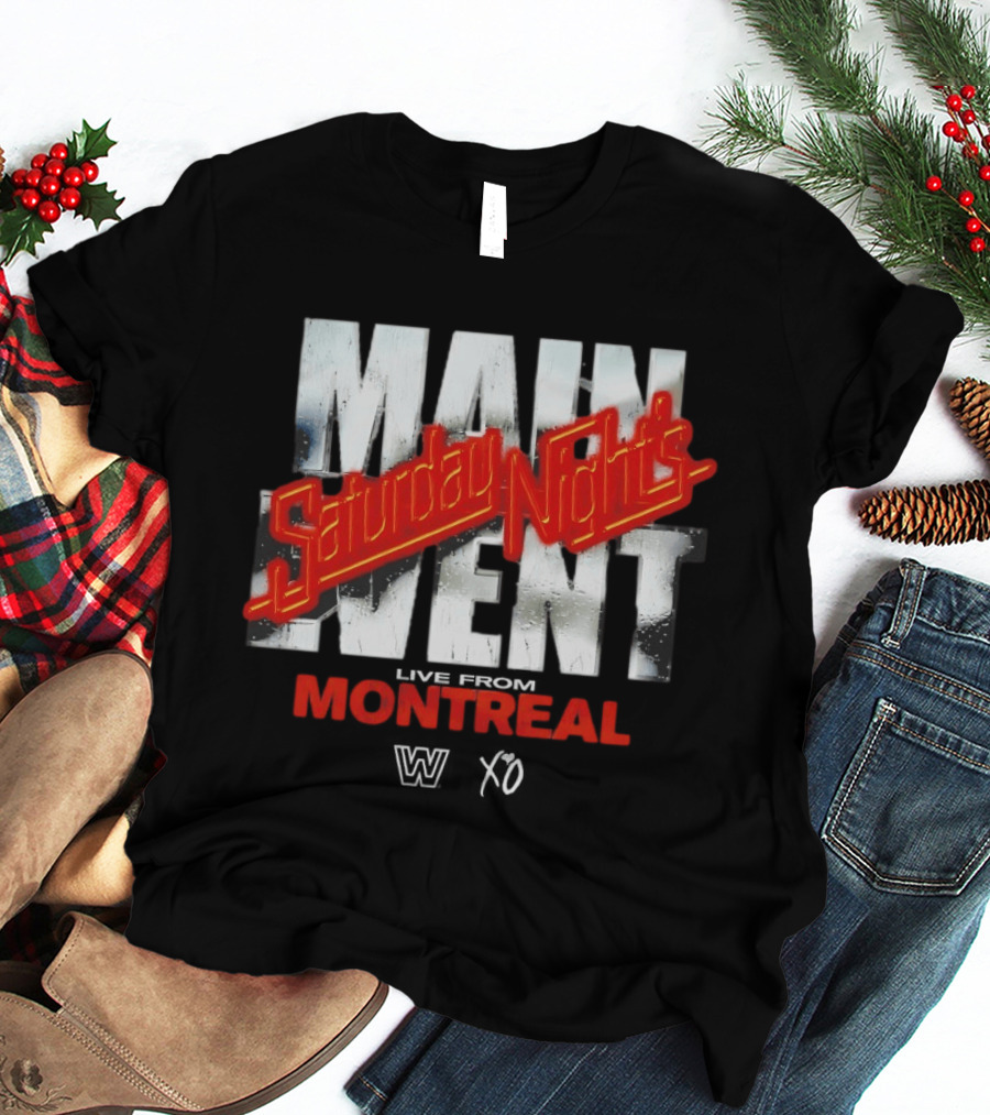 Saturday Night's Main Event Montreal WWE X The Weeknd T-Shirt