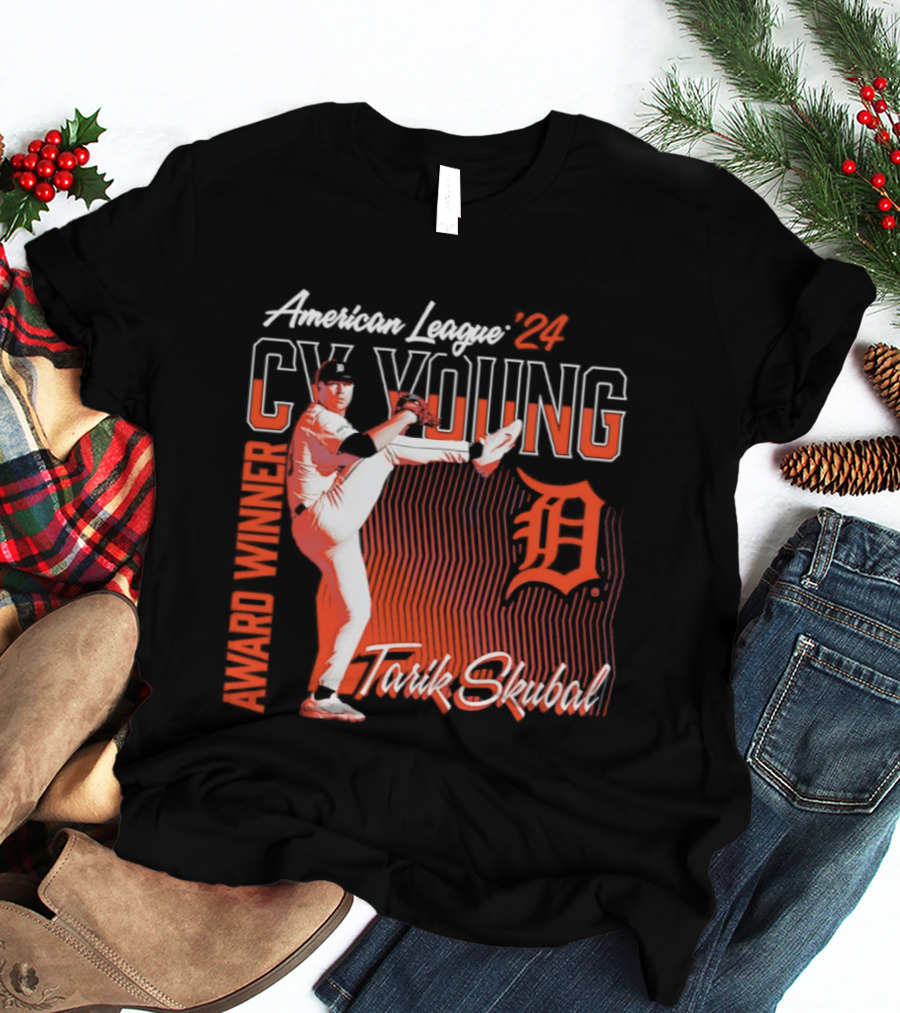 American League Cy Young Tarik Skubal Detroit Tigers Winner T-Shirt