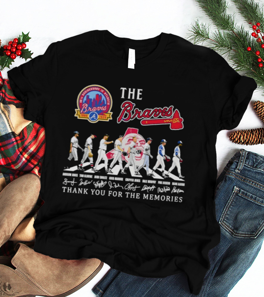 The Braves 60th Anniversary 1966 2026 Thank You For The Memories T-Shirt