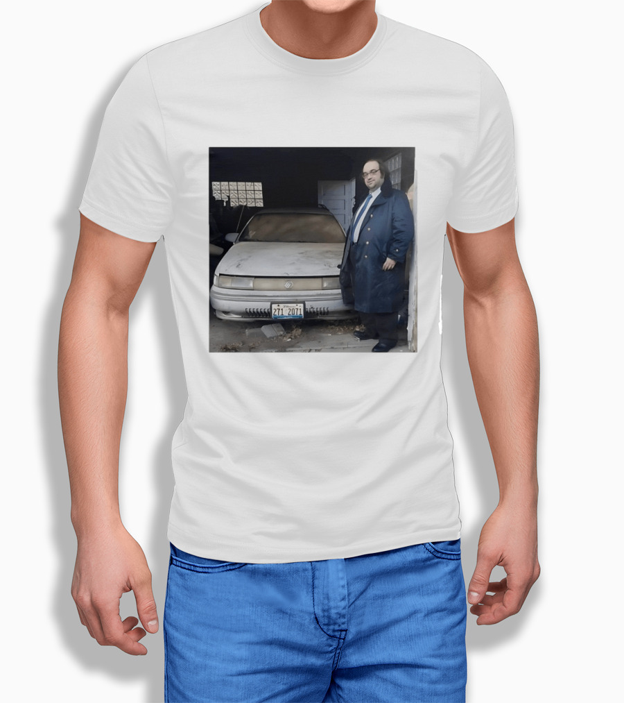 Mercury Sable Wagon 271 2071 Illinois License Plate Classic Scene T-Shirt