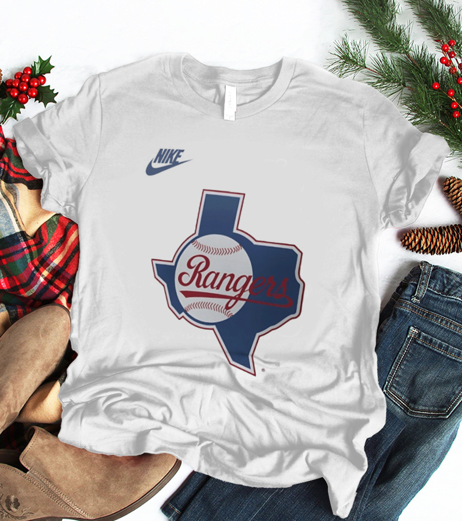 Rangers Baseball Texas Map Iconic Team T-Shirt