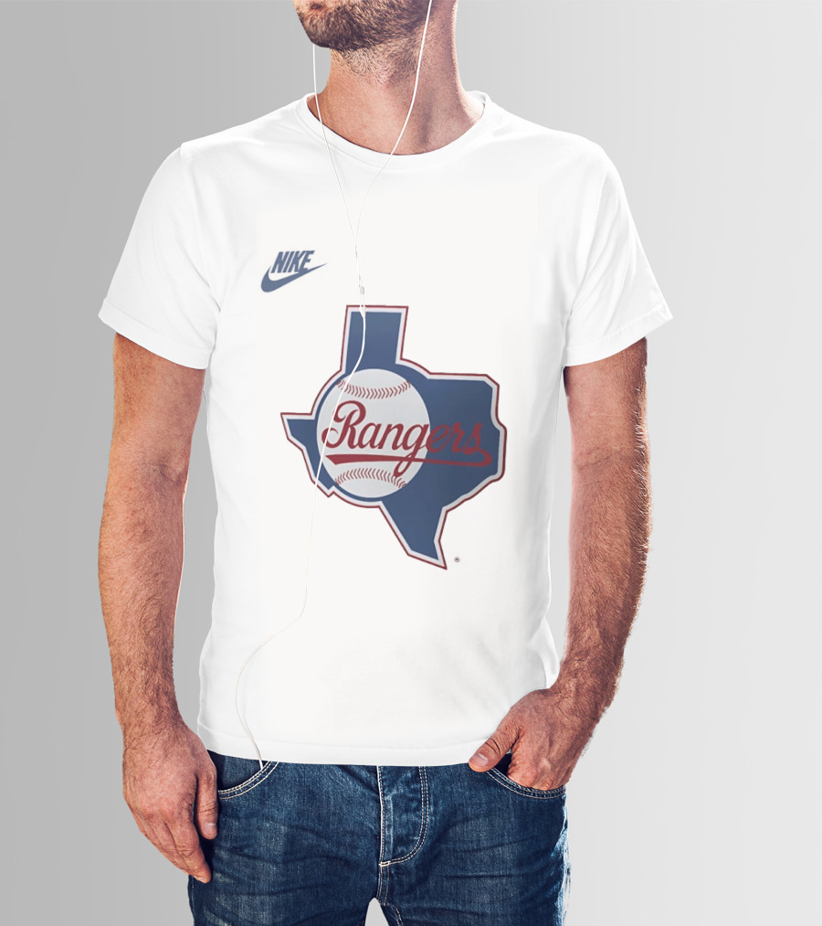 Rangers Baseball Texas Map Iconic Team T-Shirt
