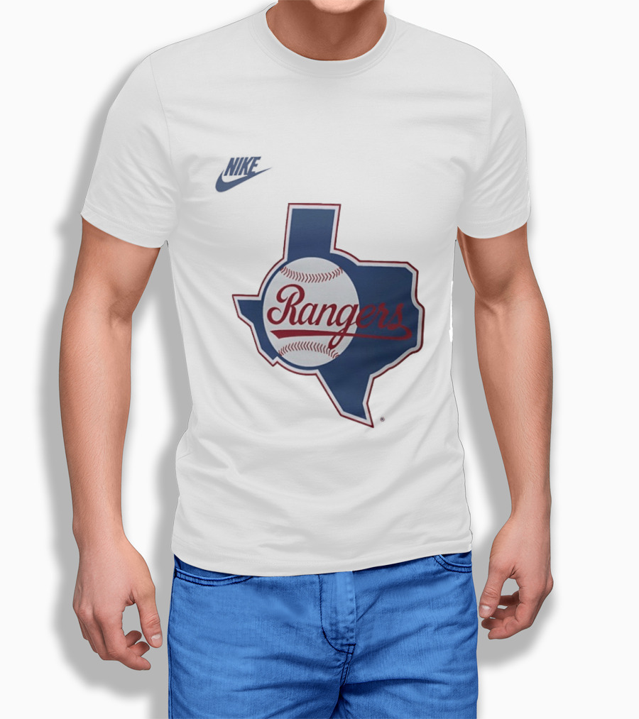 Rangers Baseball Texas Map Iconic Team T-Shirt