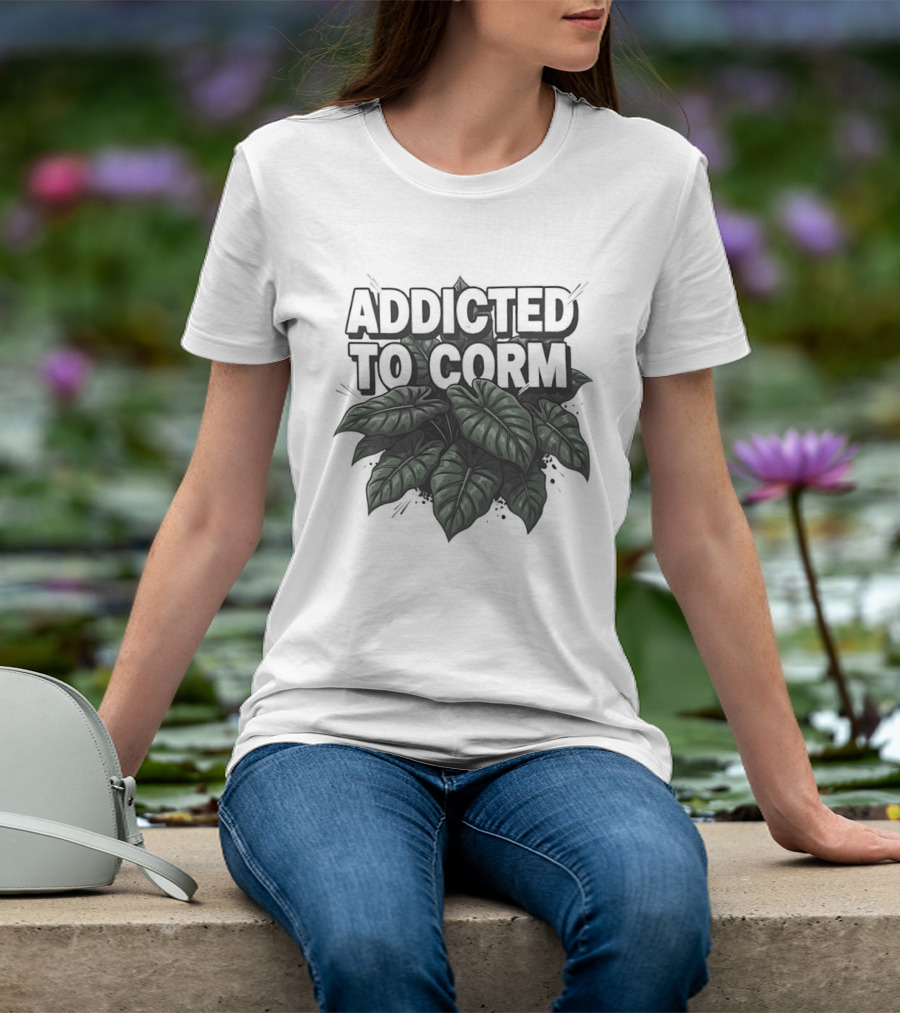 Addicted To Corm Jungle Leaves Aesthetic T-Shirt