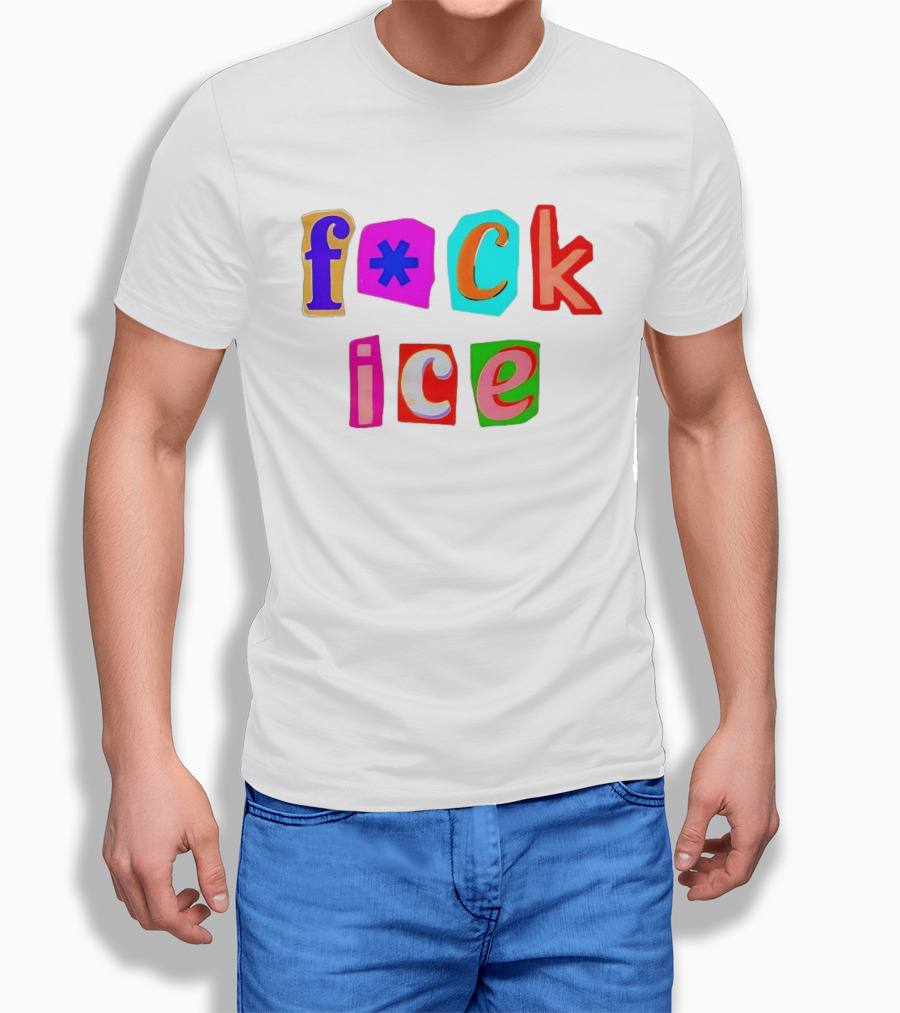 F*ck Ice Colorful Letters T-Shirt