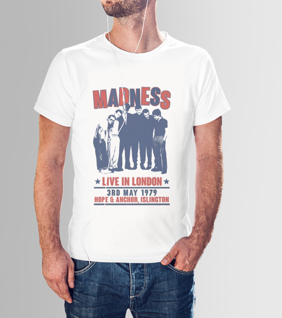 Madness Live In London 3rd May 1979 Hope And Anchor Islington T-Shirt