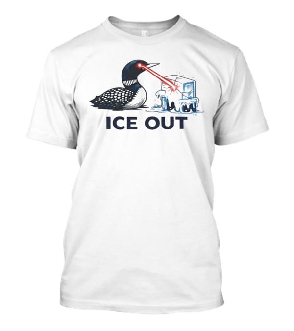 Minnesota Loon Laser ICE OUT Protest T-Shirt