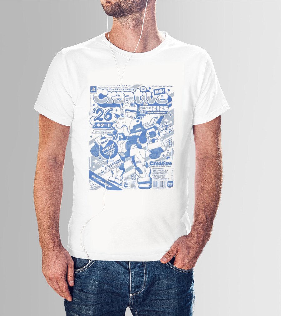 PlayStation Creative Mecha Comic PSM Since 94 Volume 26 T-Shirt