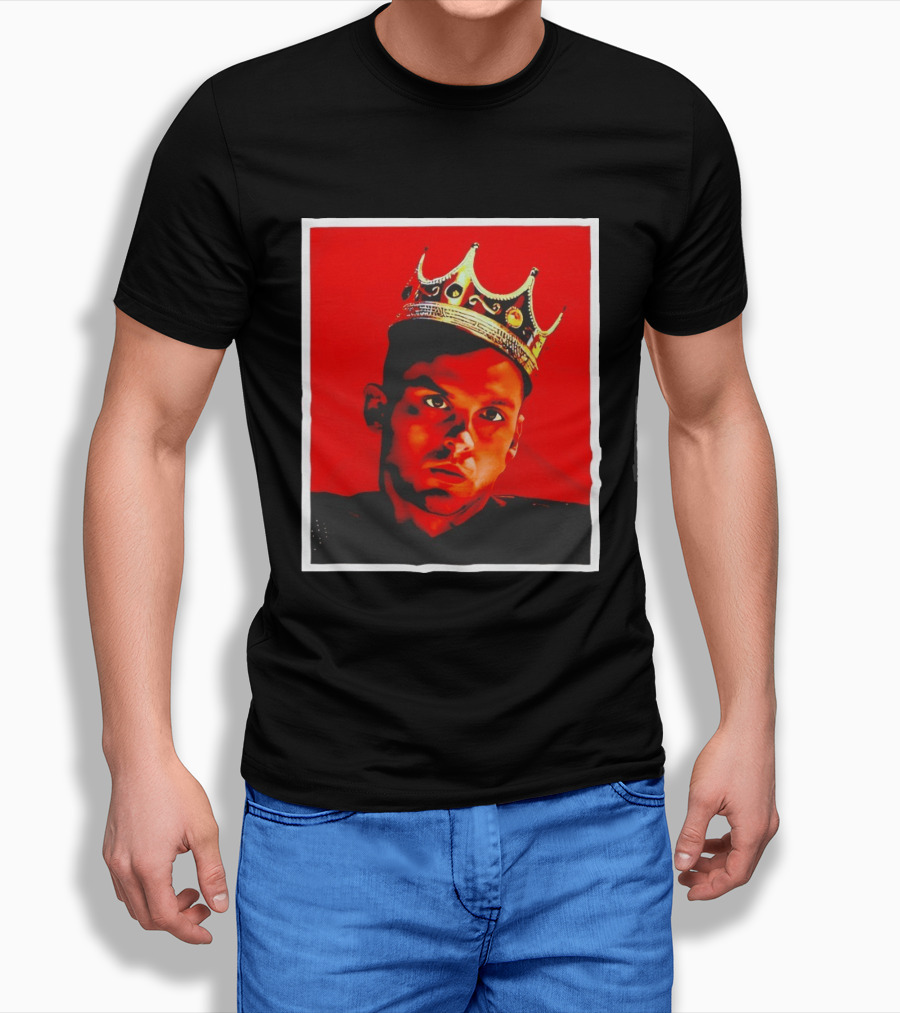 Anuel AA SoroKING Crown Portrait Red T-Shirt