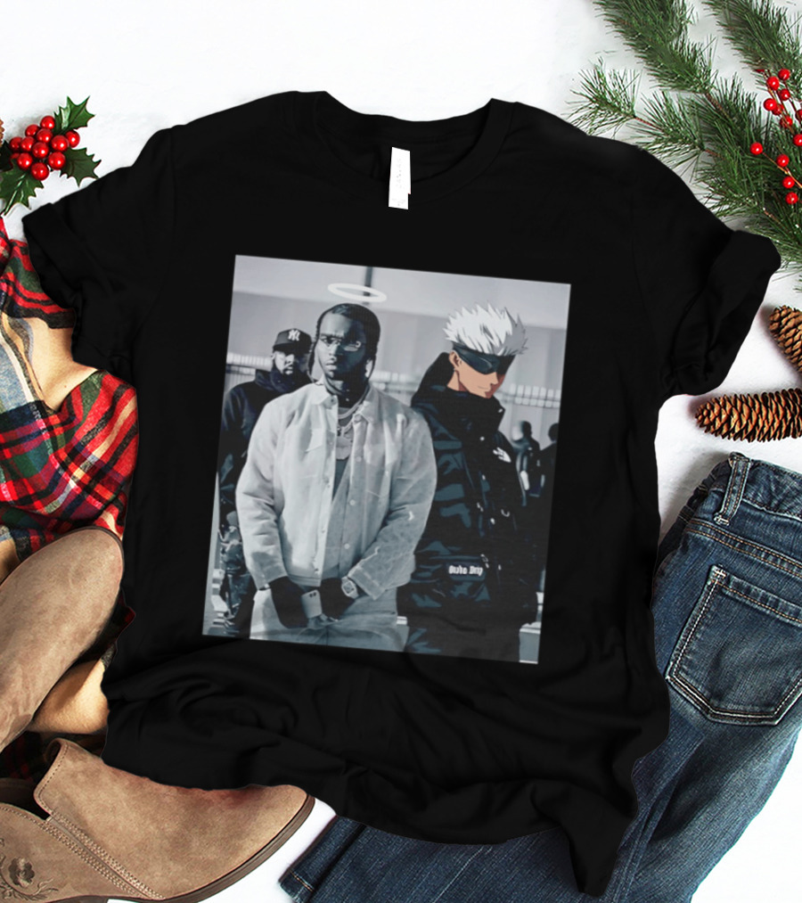 Jujutsu Kaisen Gojo Satoru Pop Smoke Collaboration T-Shirt