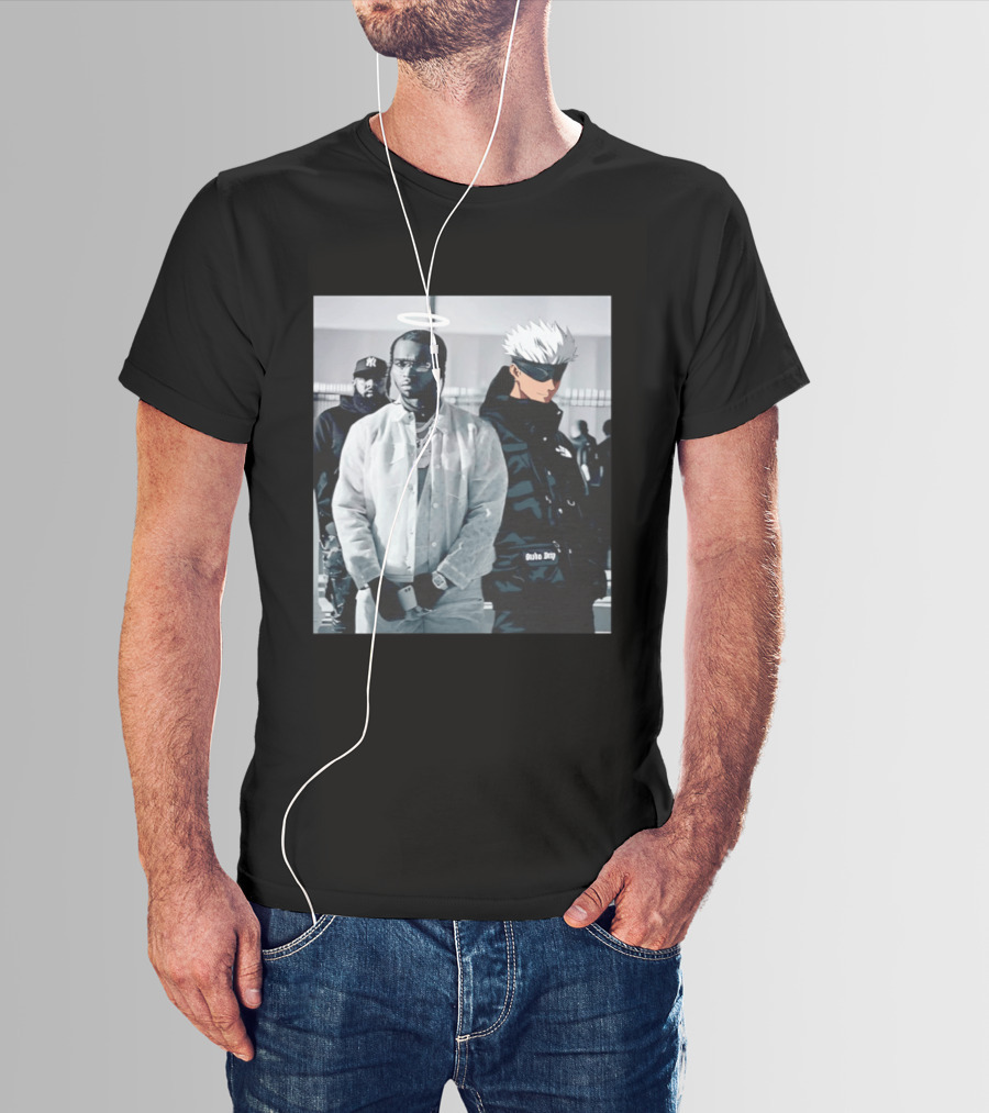 Jujutsu Kaisen Gojo Satoru Pop Smoke Collaboration T-Shirt