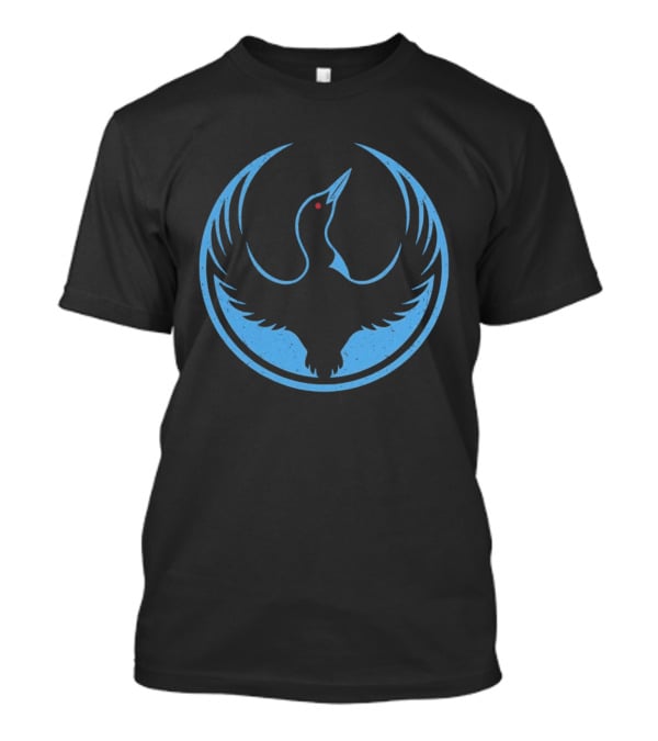 Minnesota Rebel Alliance Loon Symbol Blue Circular T-Shirt