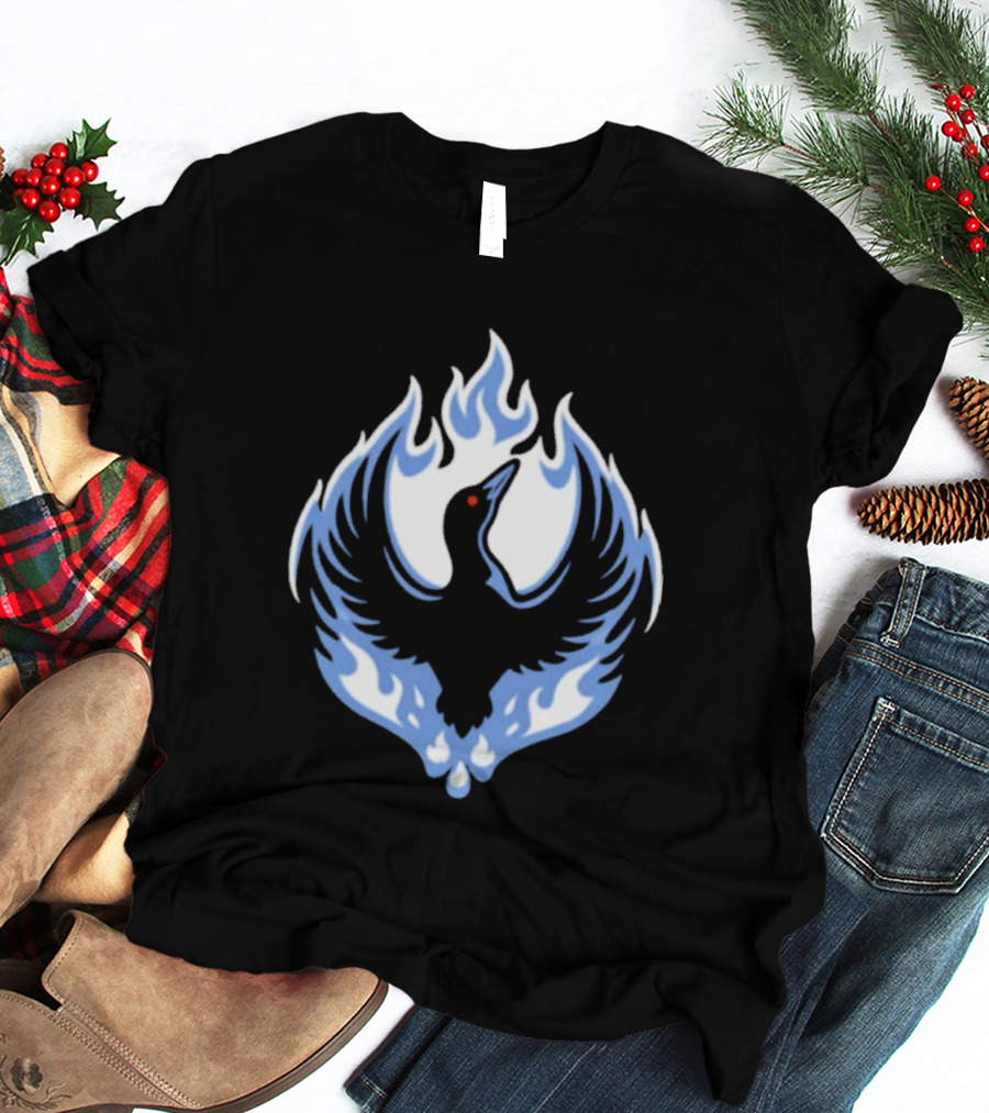 Minnesota Rebel Loon Blue Firebird T-Shirt